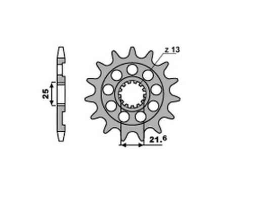 Grosskopf продаж передня зірочка 2141 12 kawasaki kxf 450 '06-'22 (-1), yamaha yzf, yz 450f '07-'21 (-1), wrf 450,wr 450 f '07-'19, (jtf436.12) (jtf565.12)