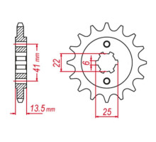 Grosskopf продаж зірочка передня 293 15 honda xl 400 v '88-'91, xl 600 v transalp 87-88 (jtf293.15)
