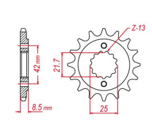 Grosskopf продаж передня зірочка 525 16 kawaski gpz 500s '87-'05, kle 500 '91-'96 (jtf512.16)