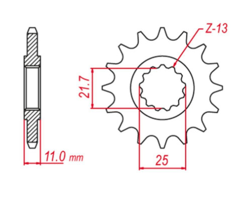 Grosskopf продаж передня зірочка 580 15 yamaha fz6 '04-'09 (-1), yzf-r6 '99-'20 (-1) (jtf580.15)