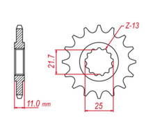 Grosskopf продаж зірочка передня 580 17 yamaha fzr 1000 '87-'95 (jtf580.17)