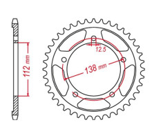 Grosskopf продаж задня зірочка 408 42 honda cbr 900rr fireblade '92-'95 (jtr302.42)