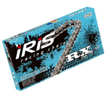 Ланцюг приводний iris 420 rx-110 (110-ланців) без уплотнювальних кільць (відкрити + зажим) сріблистий колір (мотоcross до 85cc) (19.5kn)