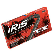 Ланцюг приводний iris 420 tx-110 (110-ланців) без уплотнювальних кільць (відкрито + зажим) чорний (17.0kn)