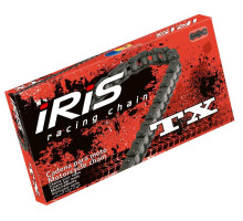 Ланцюг приводний iris 420 tx-124 (124-ланці) без уплотнювальних кільць (відкрито + зажим) чорний (17.0kn)