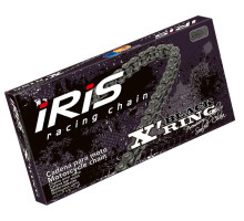Ланцюг приводу iris 520 xr-102 (102-link) x-ring (відкрито + зажим) чорний (до 600ccm) (35.0kn)