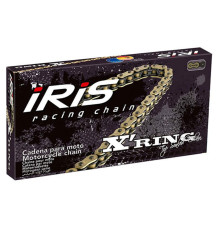 Iris 520 xr-102 приводний ланцюг (102-ланця) x-ring (відкрито + зажим) золотий колір (до 600ccm) (35.0kn)