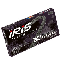 Ланцюг приводу iris 520 xr-112 (112-link) x-ring (відкрито + зажим) чорний (до 600ccm) (35.0kn)