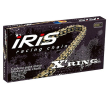Iris 520 xr-120 приводний ланцюг (120-ланця) x-ring (відкрито + зажим) золотий колір (до 600ccm) (35.0kn)