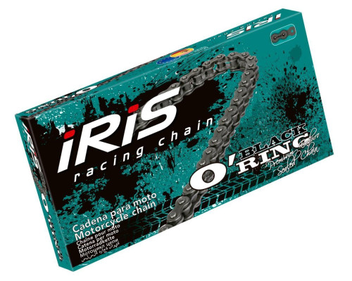 Iris 525 or-104 приводний ланцюг (104-ланця) уплотнювальне кільце (відкрито + вушка) чорний (до 750ccm) (37.0kn)