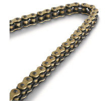 Iris 525 xr-120 приводний ланцюг (120-ланці) х-кільце (відкрито + вушка) золотий колір (до 900ccm) (39.0kn)