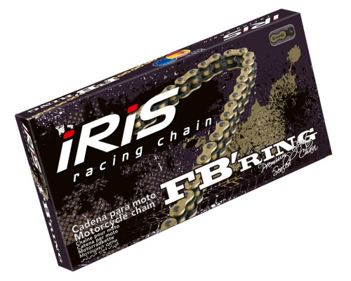 Iris 530 fb-116 приводний ланцюг (116-лінка) fb-кільце (відкрито+кабель) золотий колір (до 1400ccm) (43.0kn)