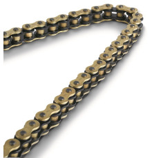 Iris 530 xr-108 приводний ланцюг (108-ланцюг) x-ring (відкрито + вушка) золотий колір (до 1000ccm) (41.0kn)