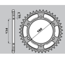 Jr розпродаж задня зірочка ultralight hardened 4405 46 c45 honda cbr 600f sport '01-'02, cbr 600 f4i '01-'06 (jtr1307.46)