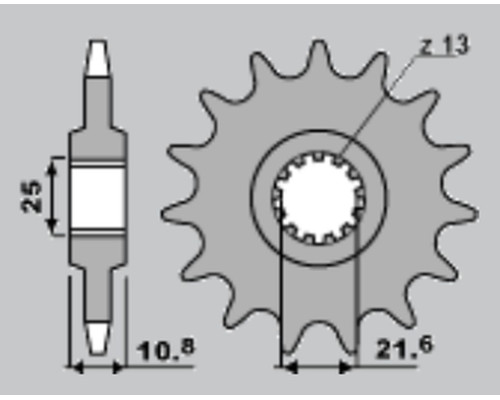 Jr передня зірочка 2086 17 yamaha tdm 850 '96-'98 (jtf1586.17)