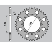 Jr передня зірочка 511 13 kawasaki klr 650 / klx 650 (jtf509.13)