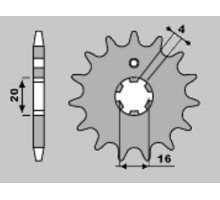 Jr передня зірочка 554 15 yamaha dt80lc