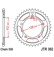Jr задня зірочка 408 42 (30242jt) honda cbr 900 rr '92-'95