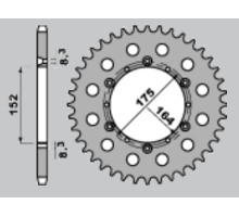 Jr алюмінієва задня зірочка (анодована) 856 49 yamaha yz/yzf 88-98 (jtr853.49) (ланцюг 520) синий