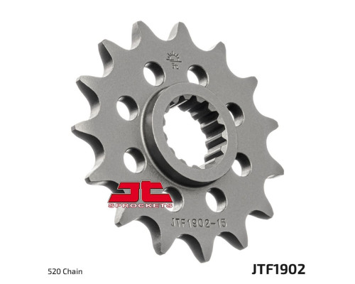 Зірочка передня jt 1252 17 з гумою ktm lc4 400/600/620/640/690 (125217jtrb) (ланцюг 520)