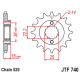 Зірочка передня jt 2050 15 з гумою ducati 796/916/944/996 (205015jtrb) (ланцюг 525)