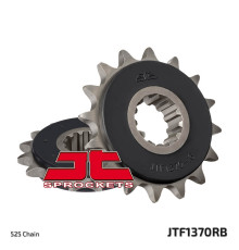 Jt передня зірочка 2068 15 з гумою honda cbr 600f '99-'12, cbr 650f '14-'16 (-1) (206815jtrb) (ланцюг 525)