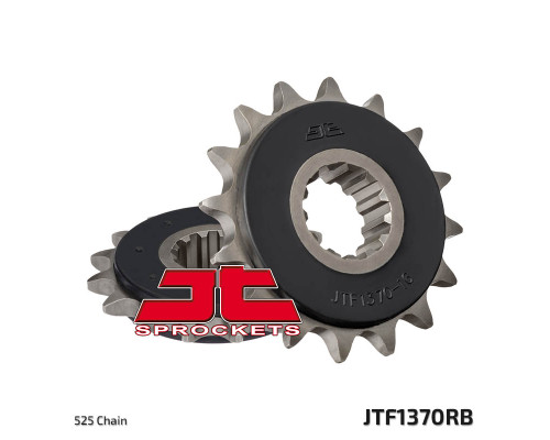 Jt передня зірочка 2068 16 з гумою honda cbr 600f '99-'14, cbr 600rr '03-'23, xl 1000v, crf 1000l, cbr 1000rr (206816jtrb) (ланцюг 525)