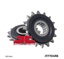 Jt передня зірочка 2078 17 з гумою aprilia rst/rsv/sl 1000 bmw f 650/700/800 gs (207817jtrb) (ланцюг 525)