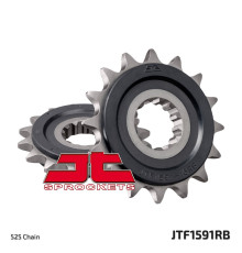 Jt передня зірочка 2091 16 з гумою yamaha fz8 '10-'15, mt 09 '14-'17, mt 07 '14-'18, tdm 900 '02-'13 , mt10 16-17(209116jtrb)* (ланцюг 525)