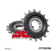 Jt передня зірочка 2091 16 з гумою yamaha fz8 '10-'15, mt 09 '14-'17, mt 07 '14-'18, tdm 900 '02-'13 , mt10 16-17(209116jtrb)* (ланцюг 525)