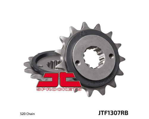 Зірочка передня jt 2093 15 з гумою kawasaki zx6r '03-'06 (2093m15jtrb) (ланцюг 520)