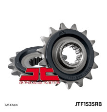 Зірочка передня jt 2093 15 з гумою kawasaki zx6r '98-'02 209315jtrb) (ланцюг 525)