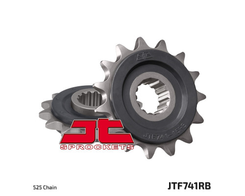 Jt передня зірочка 2114 15 з гумою ducati 749 '03-'06 (211415jtrb) (ланцюг 525)