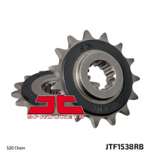 Jt передня зірочка 2119 15 з гумою kawasaki z 750 '04-'12 , z 800 '13-'16 (211915jtrb) (ланцюг 520)
