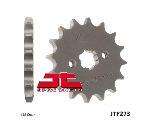 Jt зірочка передня 2166 16 kawasaki klx 125 '10-'14, klx 150 14-15 (216616jt) (ланцюг 428)