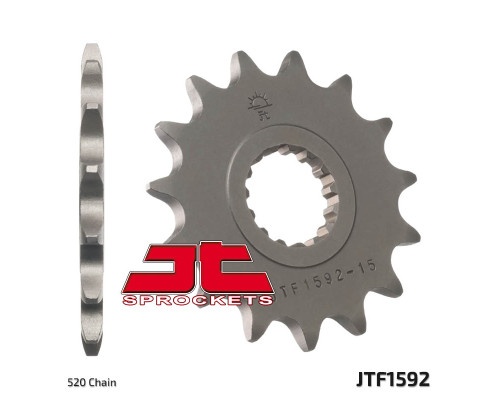 Jt передня зірочка 2168 14 yamaha yfz 450/yfm 700 raptor '06-'19 (216814jt) (ланцюг 520)