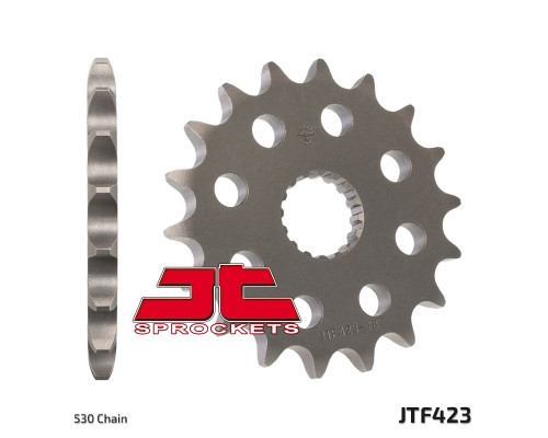 Jt передня зірочка 2190 17 suzuki gsxr 1000 '09-'16, hayabusa '08-'23 (-1) (219017jt) (ланцюг 530)