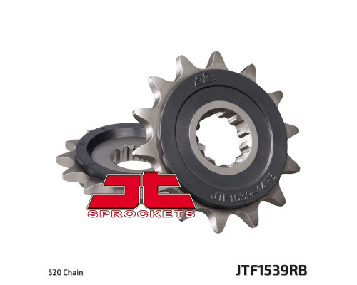 Зірочка передня jt 2273 14 з гумою kawasaki ex250/300 ninja '08-'16 (227314jtrb) (ланцюг 520)