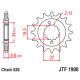 Зірочка передня jt 2276 15 ktm 390 duke '13-'18, 390 rc '14-'18 (227615jtrb) (ланцюг 520) з гумою