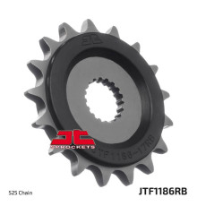 Зірочка передня jt 2332 16 з гумою triumph 1200 thruxton 16-18, boneville 16-18 (233216jtrb) (ланцюг 525)