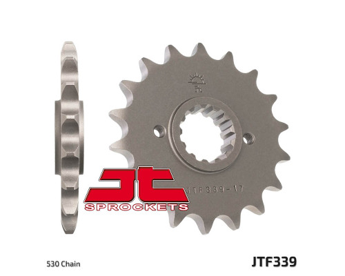 Jt передня зірочка 339 16 honda vfr 750 86-87, cbx 750f 84-86, vfr 800 '02-'14 (33916jt) (ланцюг 530)