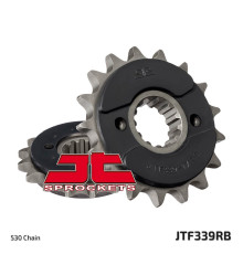 Jt передня зірочка 339 17 з гумою honda cbr 1100 xx '97-'07, cbr 1000f (33917jtrb (ланцюг 530)