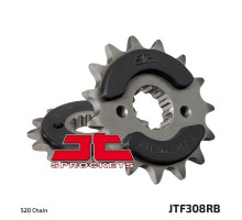 Jt передня зірочка 345 15 з гумою honda nx 650, fx 650, yamaha xt 660, fmx (34515jtrb) (ланцюг 520)