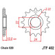 Jt передня зірочка 402 16 з гумою bmw f 650 '94-'15, aprilia pegaso 650 '98-'04 (40216jtrb) (ланцюг 520)