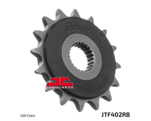 Jt передня зірочка 402 16 з гумою bmw f 650 '94-'15, aprilia pegaso 650 '98-'04 (40216jtrb) (ланцюг 520)