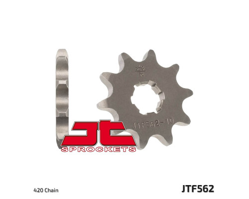 Jt передня зірочка 415 10 kawasaki kfx 50 '03-'06, suzuki lta 50 '02-'05, suzuki ts 50, yamaha dt 50mx (j41510jt) (ланцюг 420)