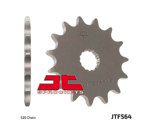 Jt передня зірочка 440 13 yamaha yz 125 '87-'04 (44013jt) (ланцюг 520)