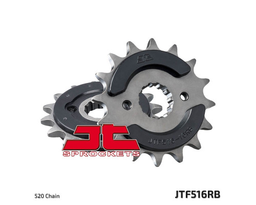 Jt передня зірочка 523 16 з гумою suzuki gs 500e '94-'06, gs 500f '04-'10 (52316jtrb) (ланцюг 520)