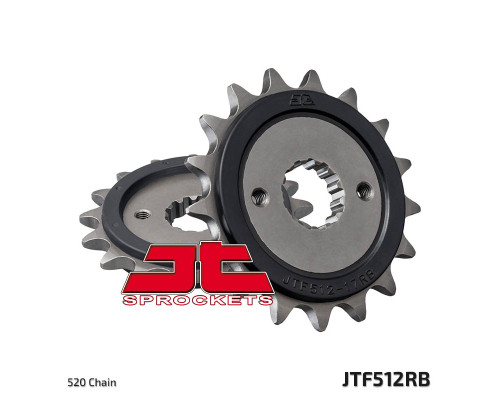 Зірочка передня jt 525 16 з гумою kawasaki gpz500s '87-'05 (52516jtrb) (ланцюг 520)
