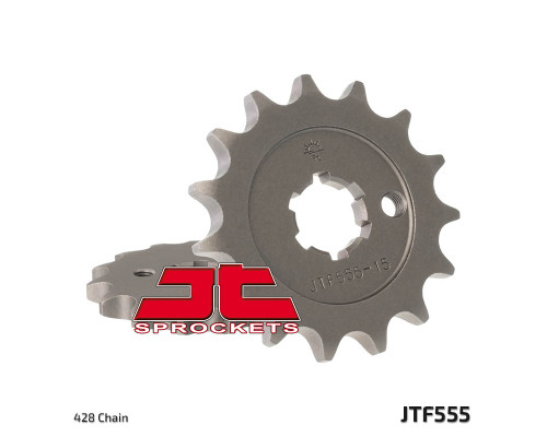 Jt передня зірочка 555 14 yamaha dt 80 lc1/lc2 '83-'95, tzr 80 '92-'95 (55514jt) (ланцюг 428)